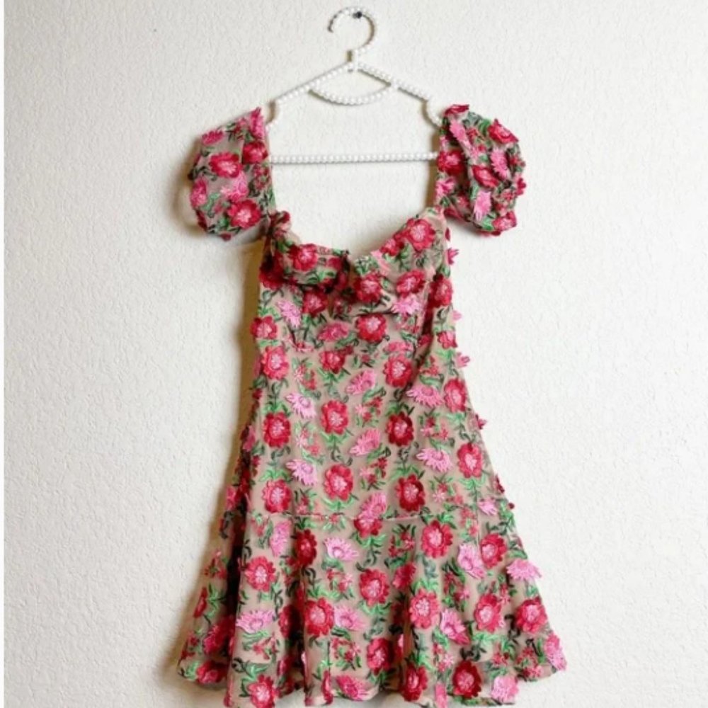 For Love and Lemons Amelia Strapless Mini Dress Size Extra Small XS